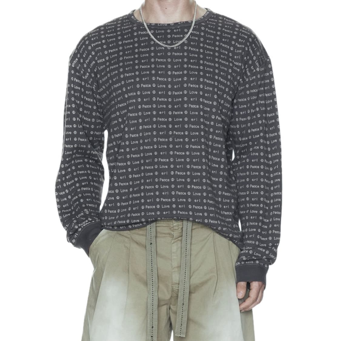 [M,L,XL]이알엘 ERL 26ss 자카드 맨투맨 상품이미지1