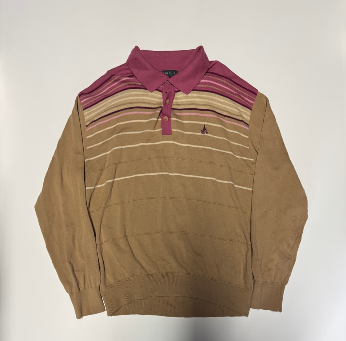 빈폴 Beanpole 골프 스트라이프 카라 니트 L ~ XL 상품이미지1