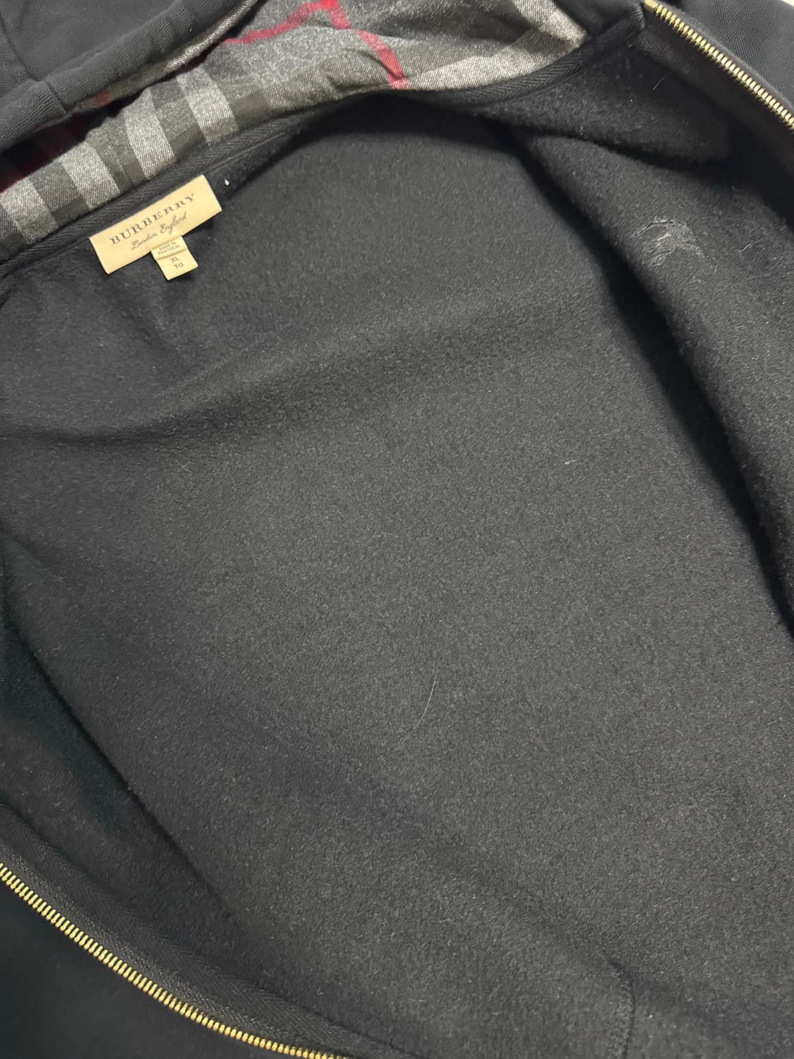 버버리 / Claredon 후드집업 / 블랙 / XL 상품이미지4