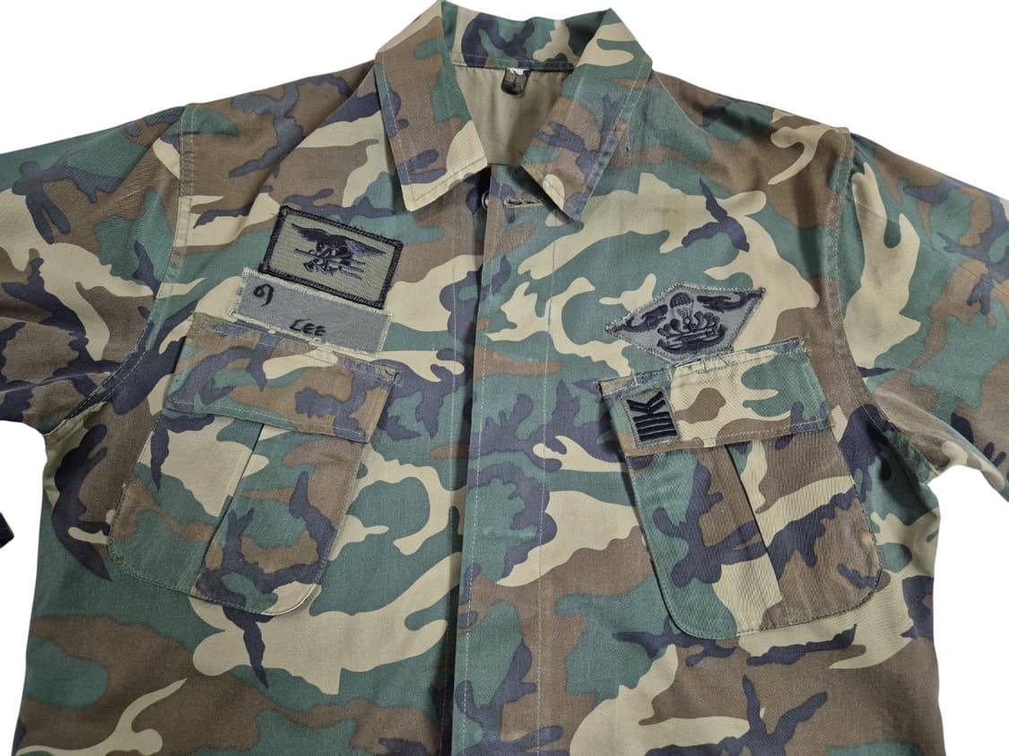 해군 구형 80s UDT/SEAL 중사 해마복 전투복 상의 자켓 (L) 상품이미지7