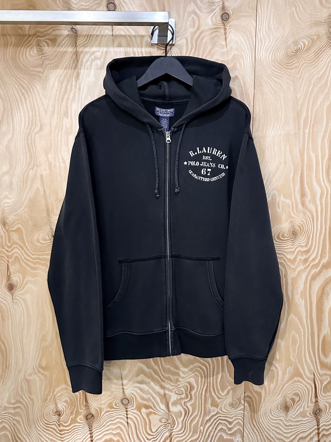 폴로 진스 컴퍼니 U.S.N 스텐실 로고 후드집업 상품이미지3