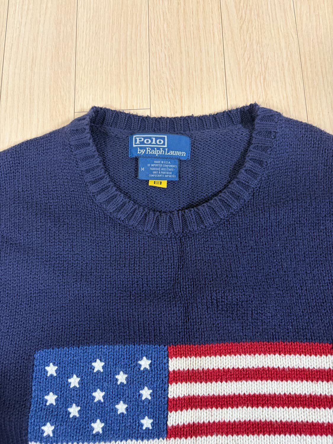 폴로 랄프로렌 성조기 니트 / M 사이즈 / 네이비 상품이미지3