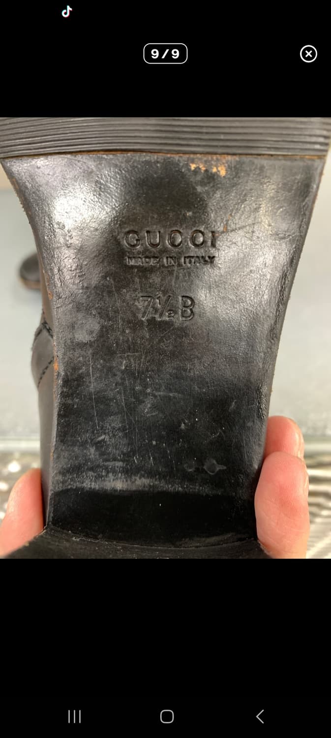 Gucci 앵클 레더 부츠 블랙 7.5(255) (gr-3506) 상품이미지9