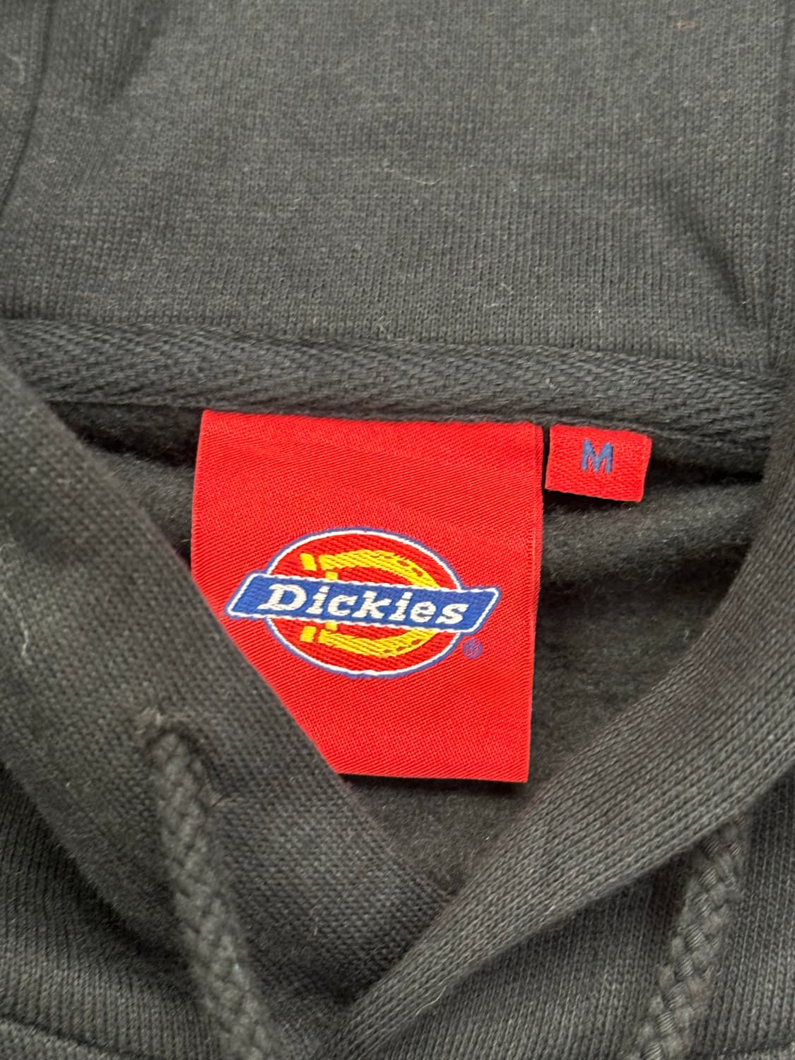 M)Dickies vintage 여성 와펜 스몰 로고 블랙 후디 상품이미지3
