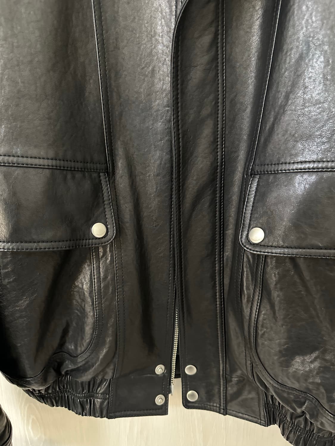 던스킨 램스킨 블루종 블랙 L사이즈 판매합니다. 상품이미지3