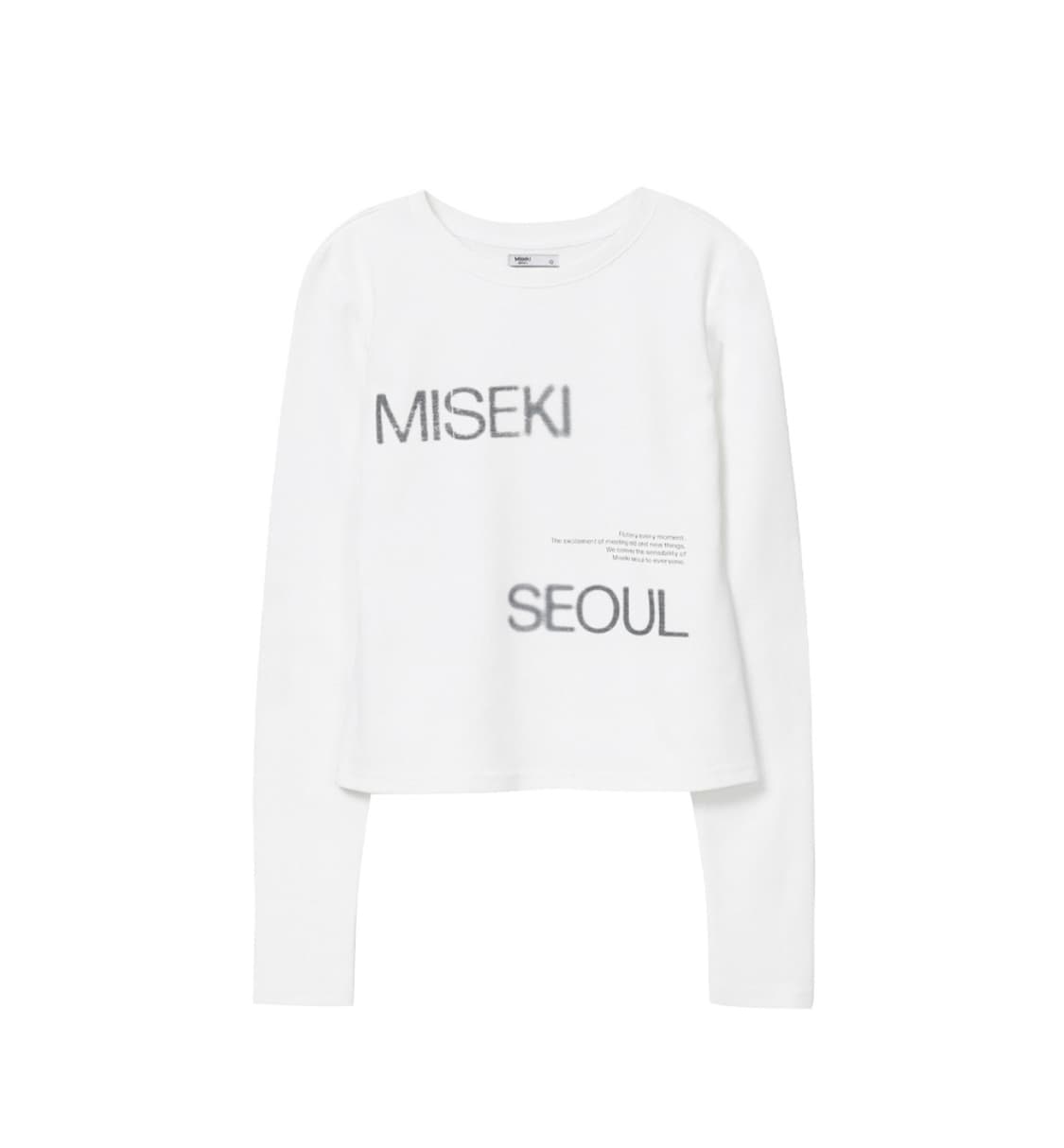 미세키서울 롱슬리브 Logo long sleeves WHITE 상품이미지2