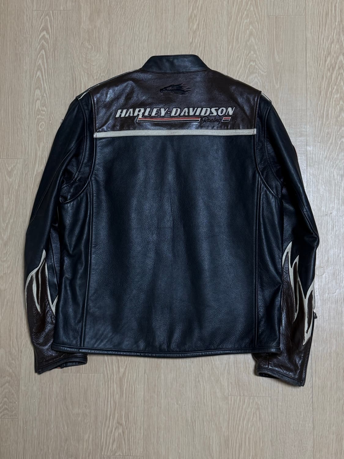 할리 데이비슨 이글 플레임 레더 바이커 자켓 상품이미지8