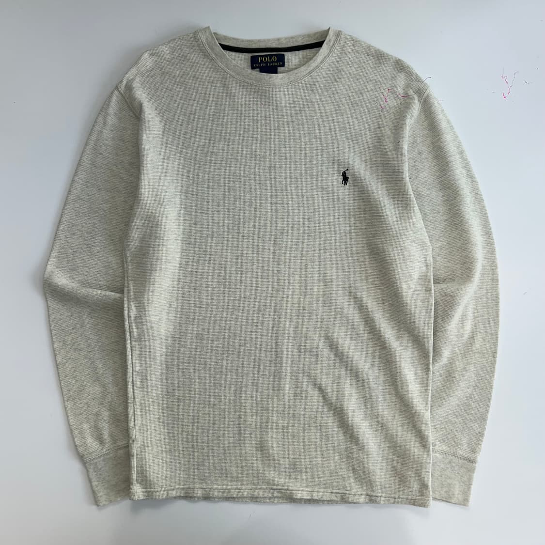 Polo 폴로 블랙포니 연그레이 와플니트 상품이미지3