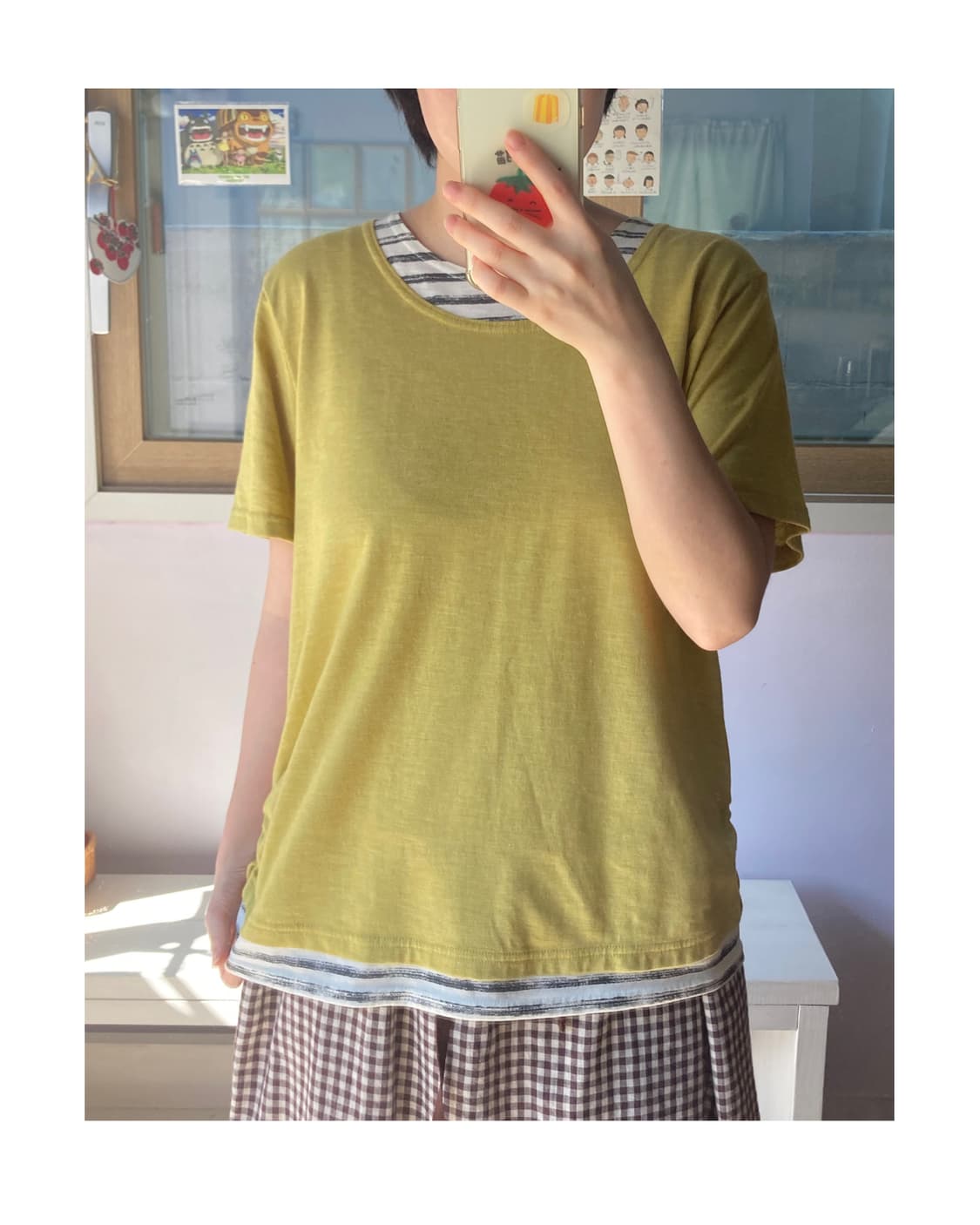 올리브 레이어드 반팔 상품이미지1