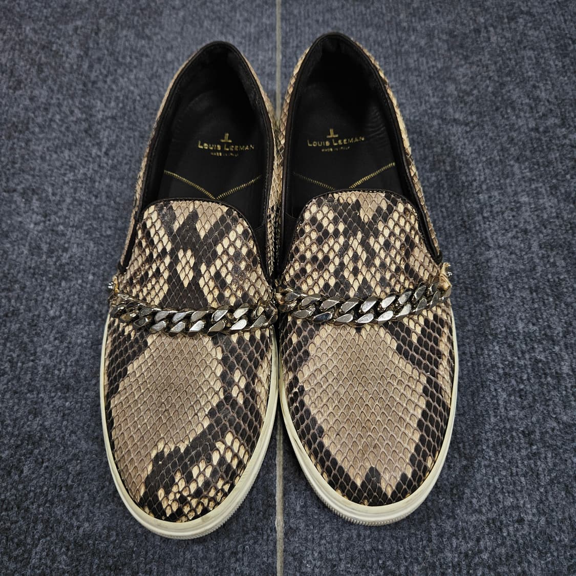 루이스리만 뱀피체인 하이엔드 슬립온 한정판 급처 상품이미지2