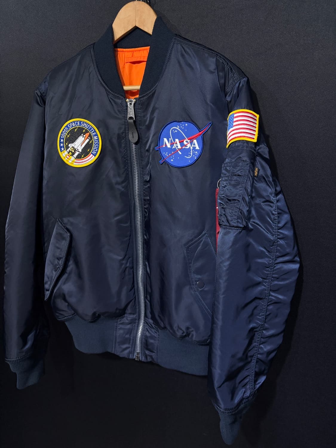 알파 ma-1 나사패치 항공점퍼  상품이미지2