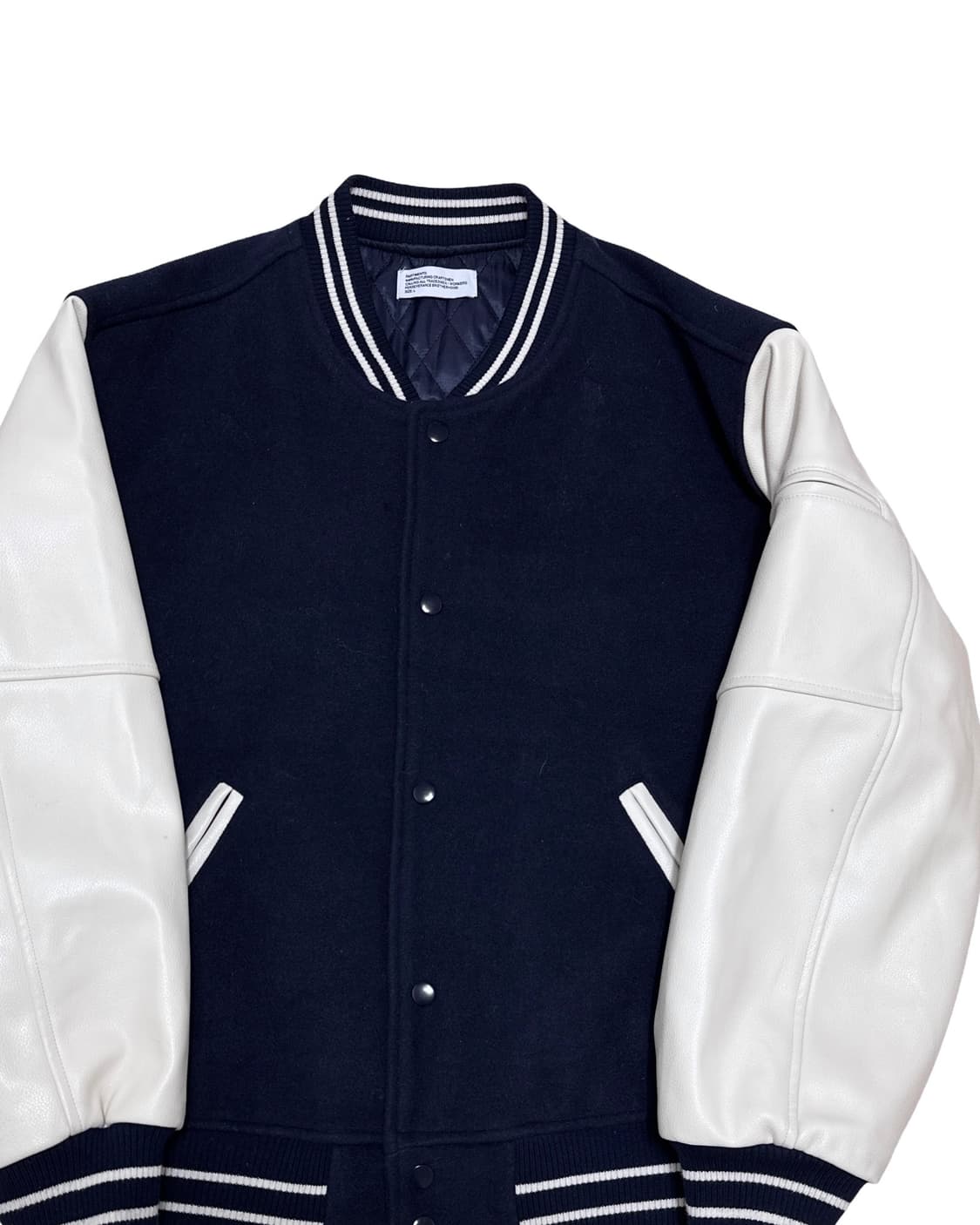 파르티멘토 레더 누빔 바시티 자켓 상품이미지2