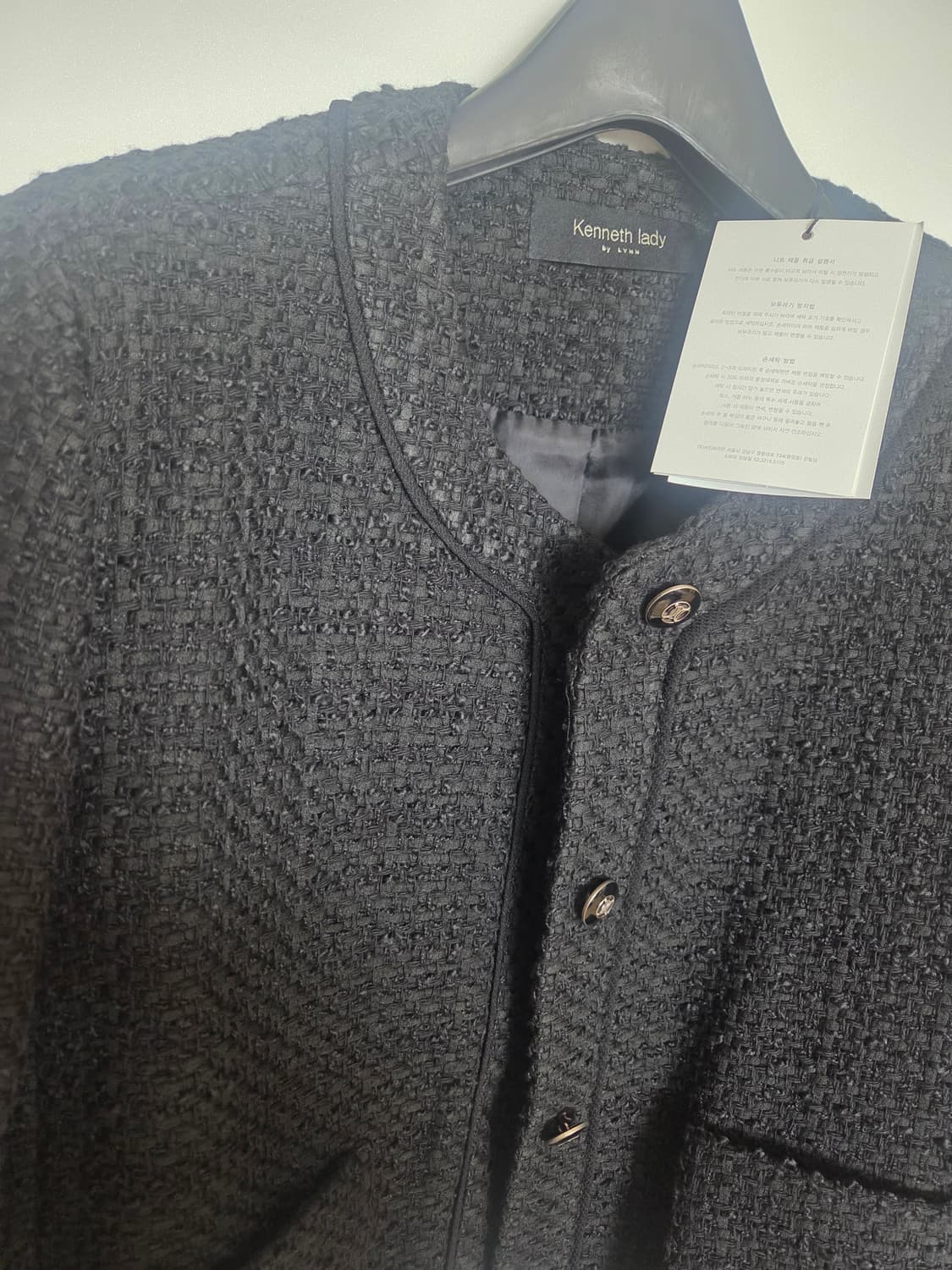 케네스레이디 트위드 포켓 숏 자켓 판매(택달린새제품) 상품이미지3