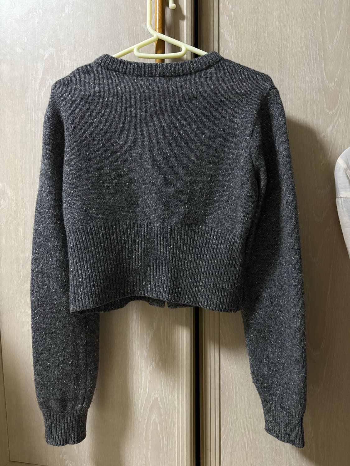 레터프롬문 코니 더스트 파인 울 가디건 그레이 상품이미지7