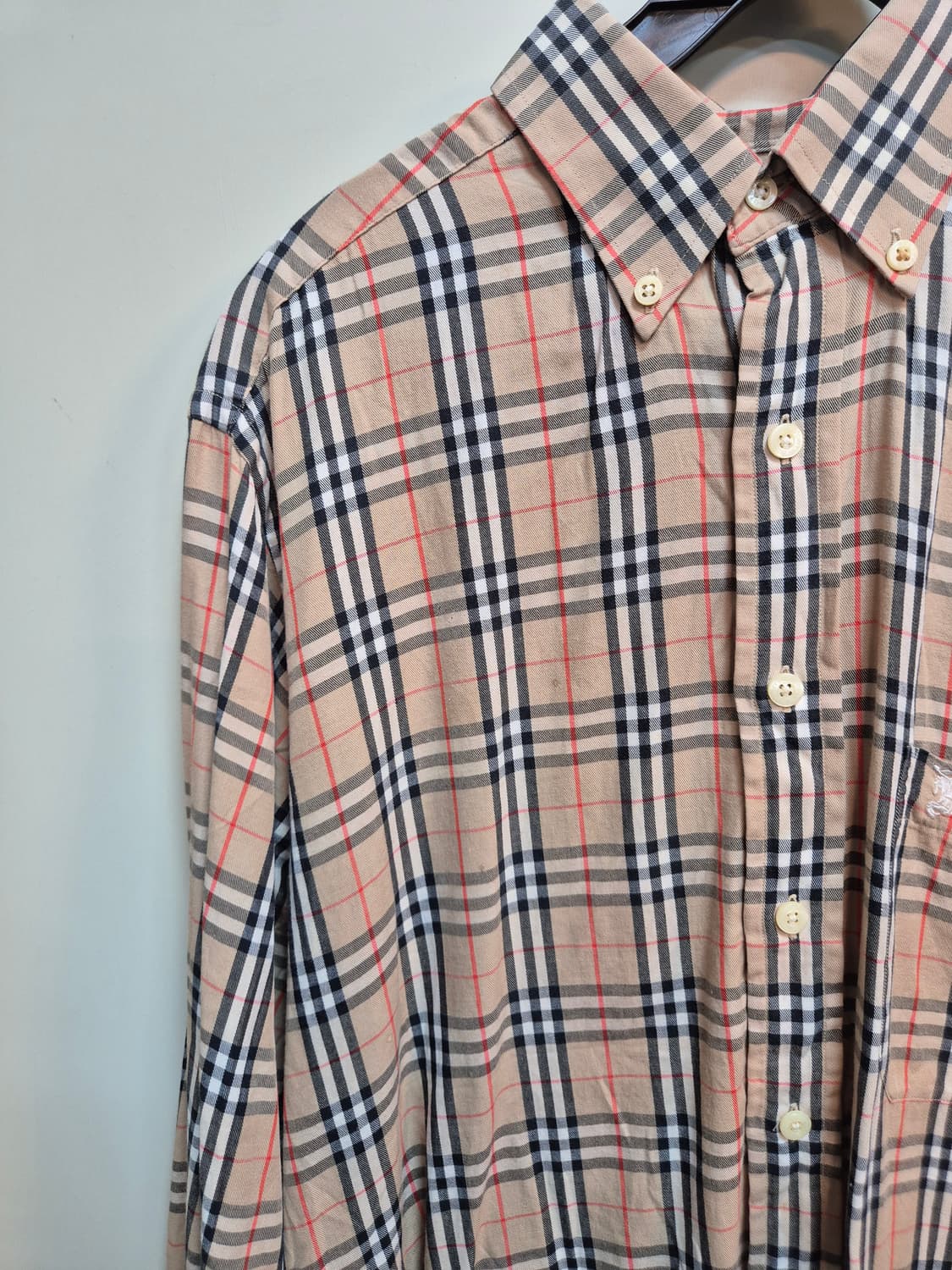 버버리 체크 셔츠 상품이미지3