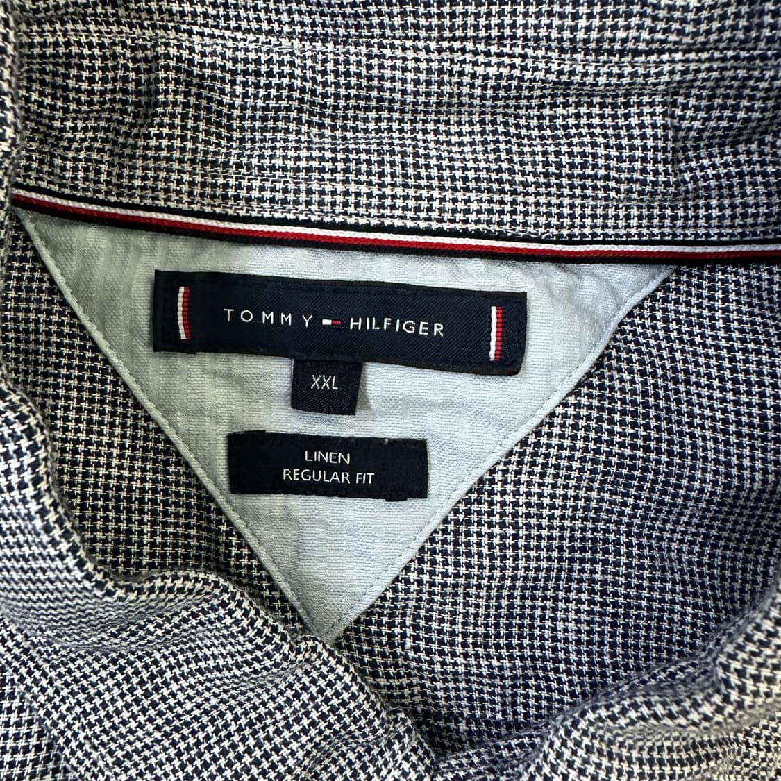 XXL 타미힐피거 린넨 잔체크 셔츠 0327D 상품이미지2