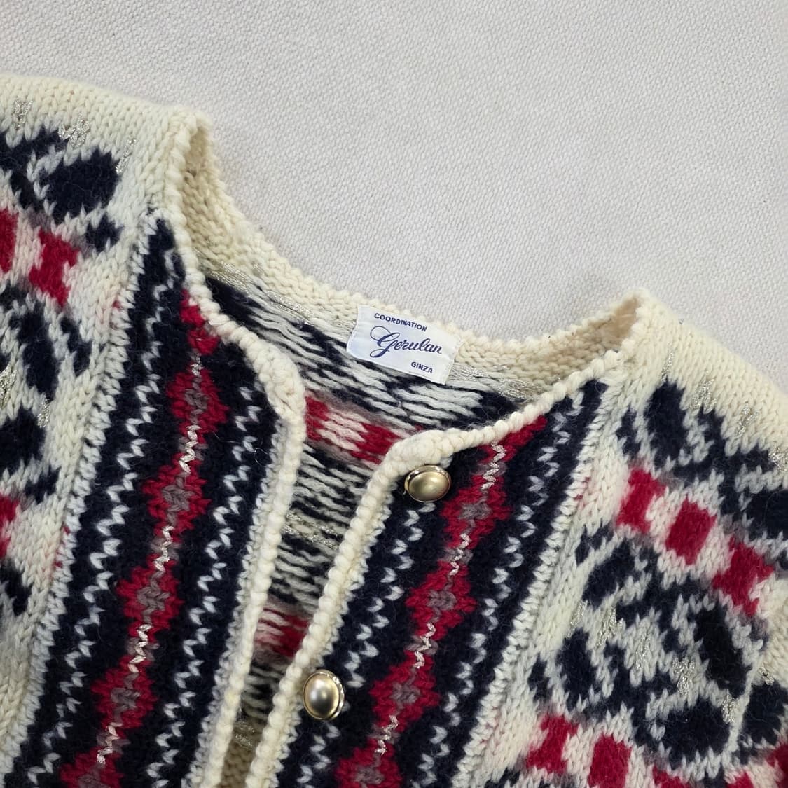 [실측] Gerulan 울 노르딕 가디건 0210J 상품이미지3