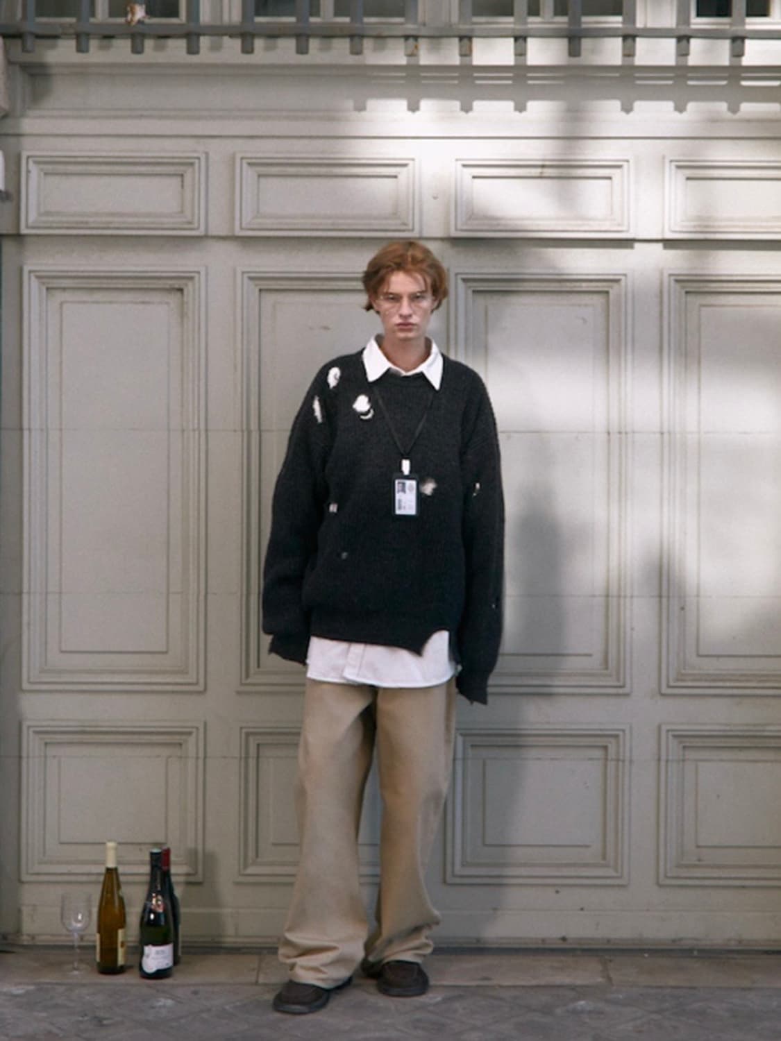 STU 와이드 코튼 팬츠 베이지 S 상품이미지1