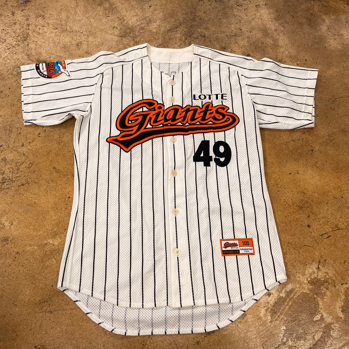 [ 100 ] 롯데 자이언츠 49 홍성흔 반팔 야구 유니폼 b1 상품이미지2