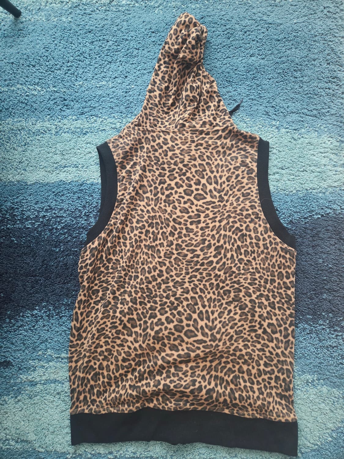 JPN 클래쉬(Clash) 갸루 타이거 프린트 민소매 후드티. 상품이미지4