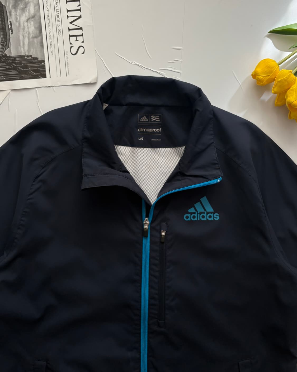 adidas 아디다스 일본판 Y2K 반팔 바람막이 상품이미지4