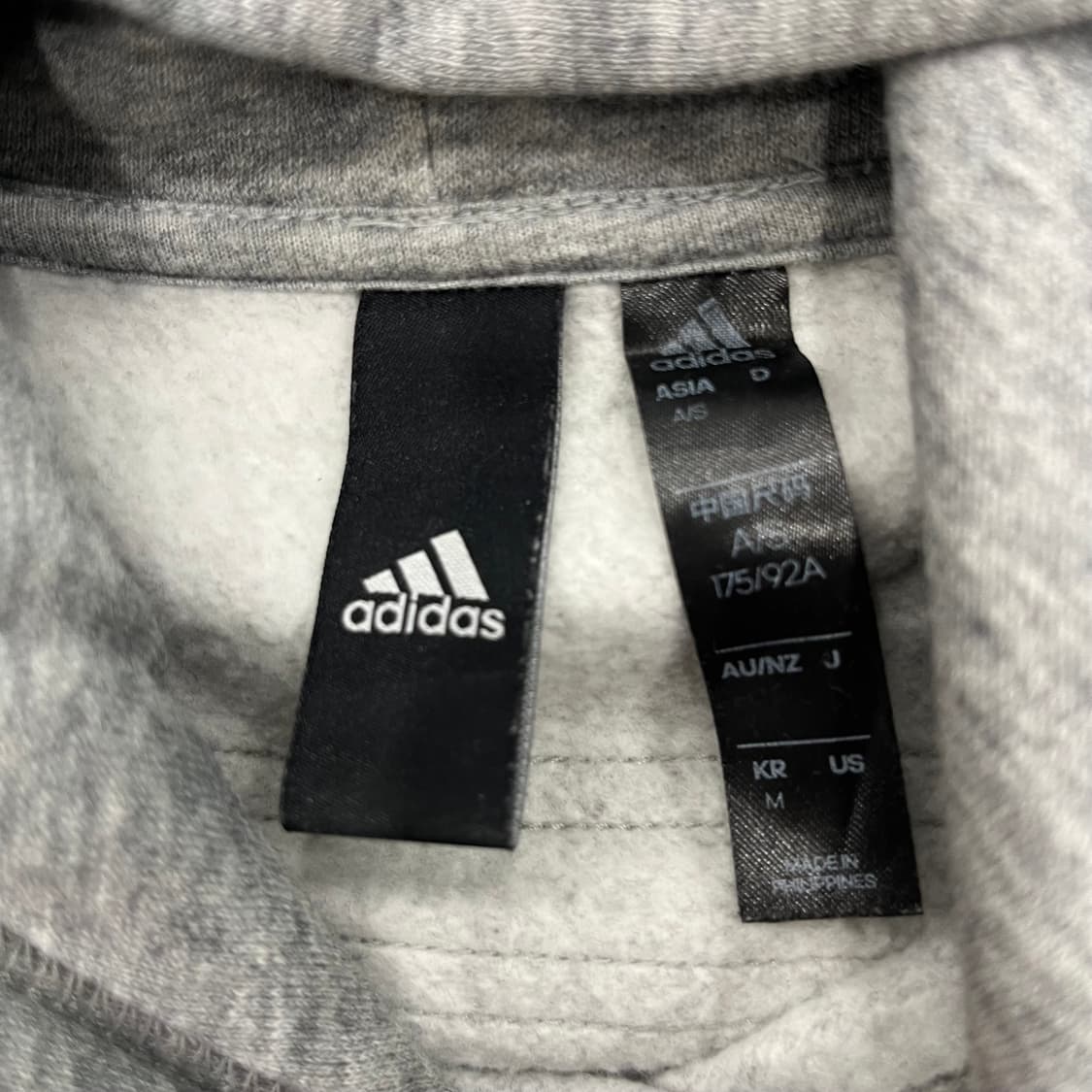 M 아디다스 그레이 후드티 상품이미지5
