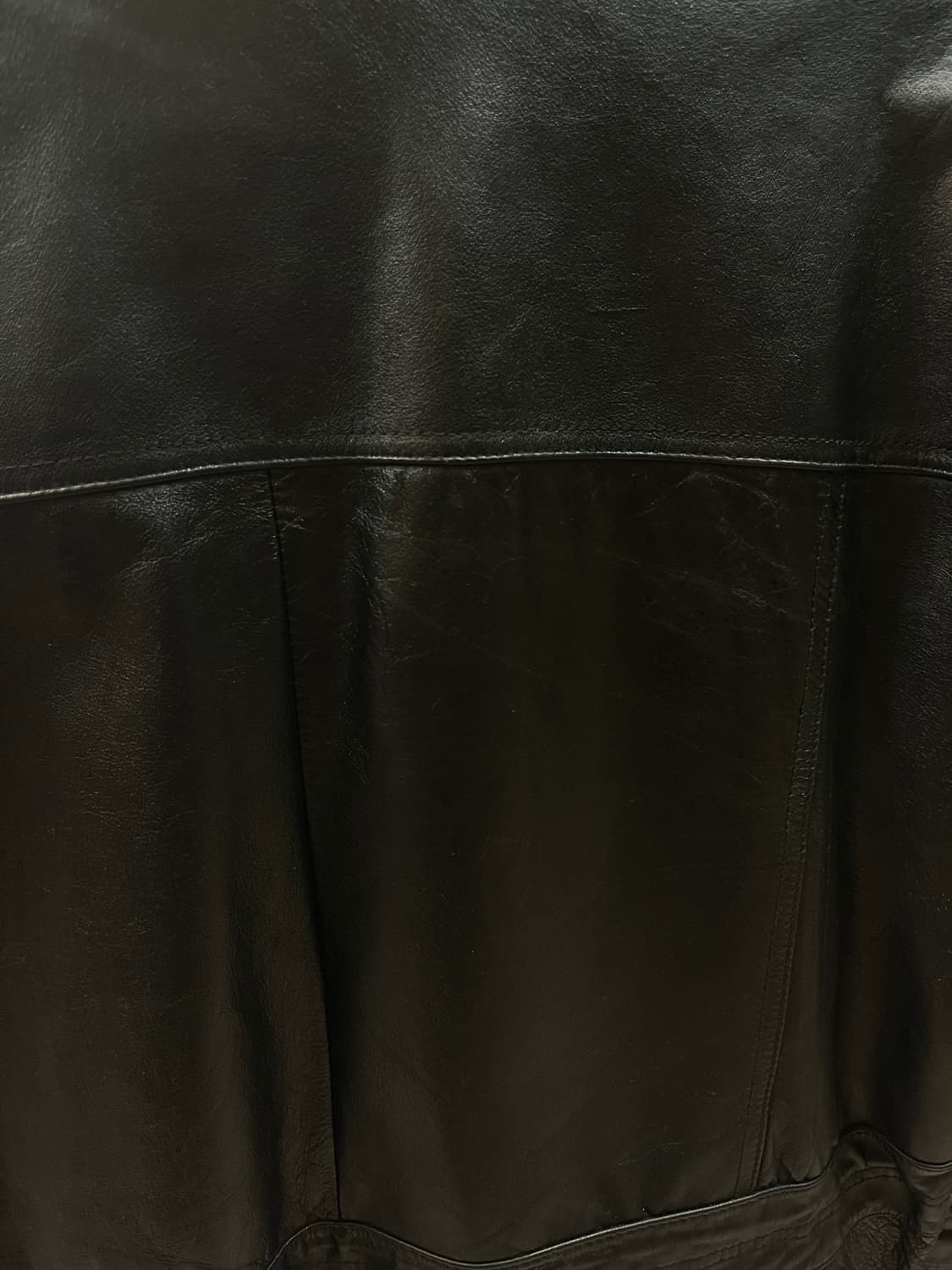 빈티지 오스카나 버튼 레더 자켓 블랙 100 #csz2143 상품이미지7