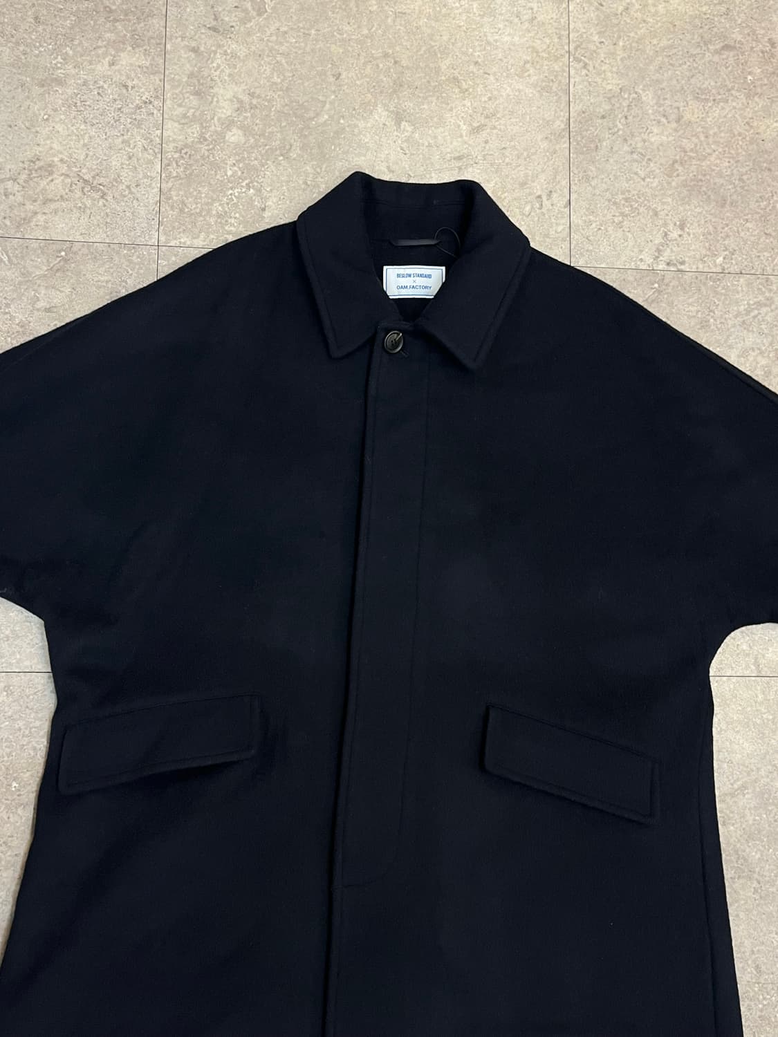 비슬로우 OAM factory 발마칸 롱코트 네이비 M #csz2276 상품이미지4