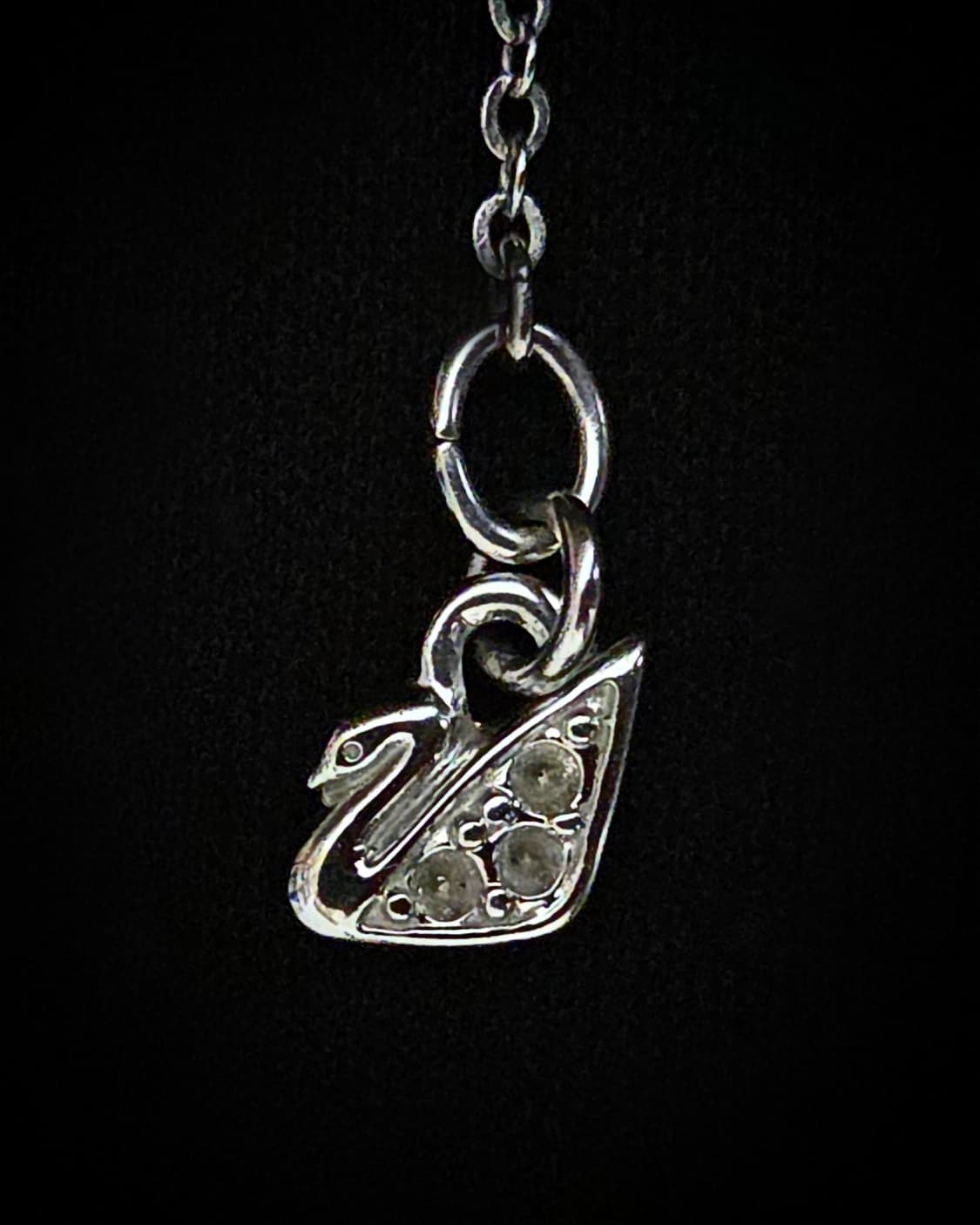 스와로브스키 빈티지 실버 팬던트 목걸이 상품이미지3