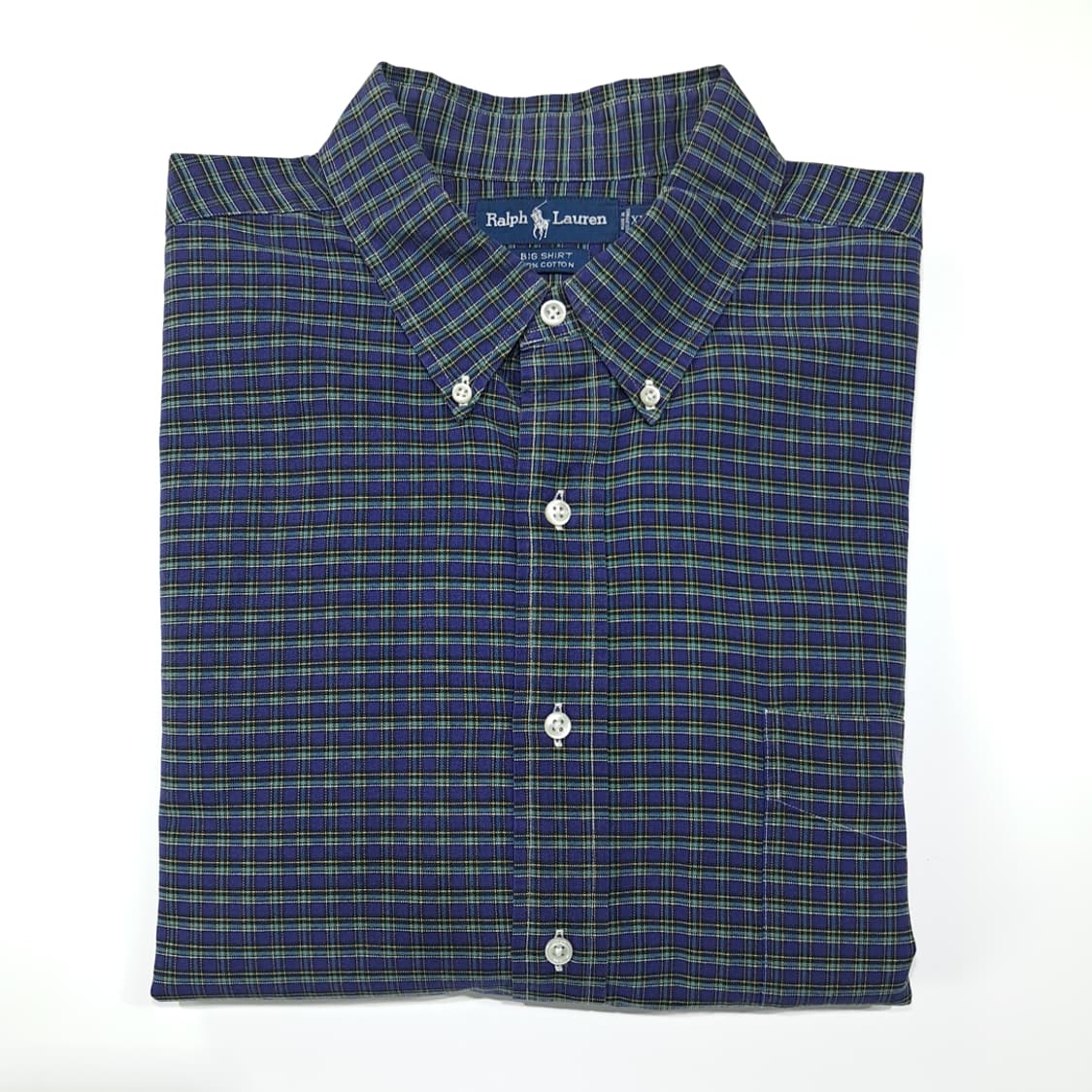 CL256 2XL 폴로 90s 코튼 빅셔츠 타탄체크 셔츠 남방 상품이미지8
