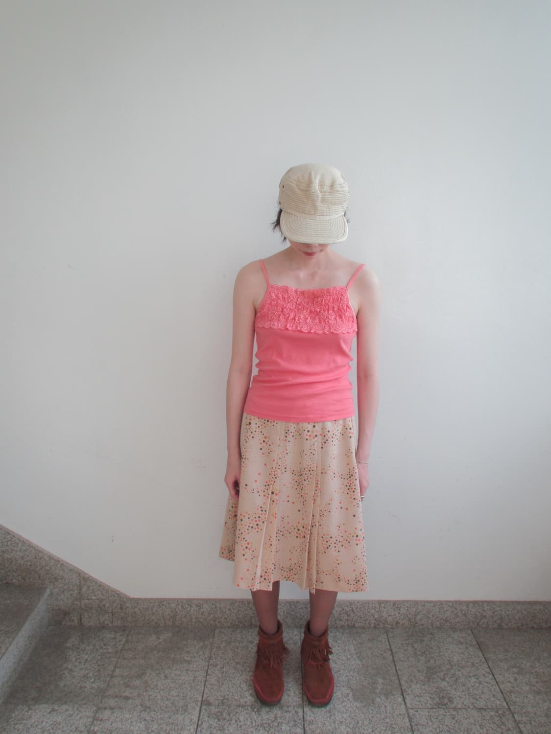 Newyorker dot pleats skirt 상품이미지3