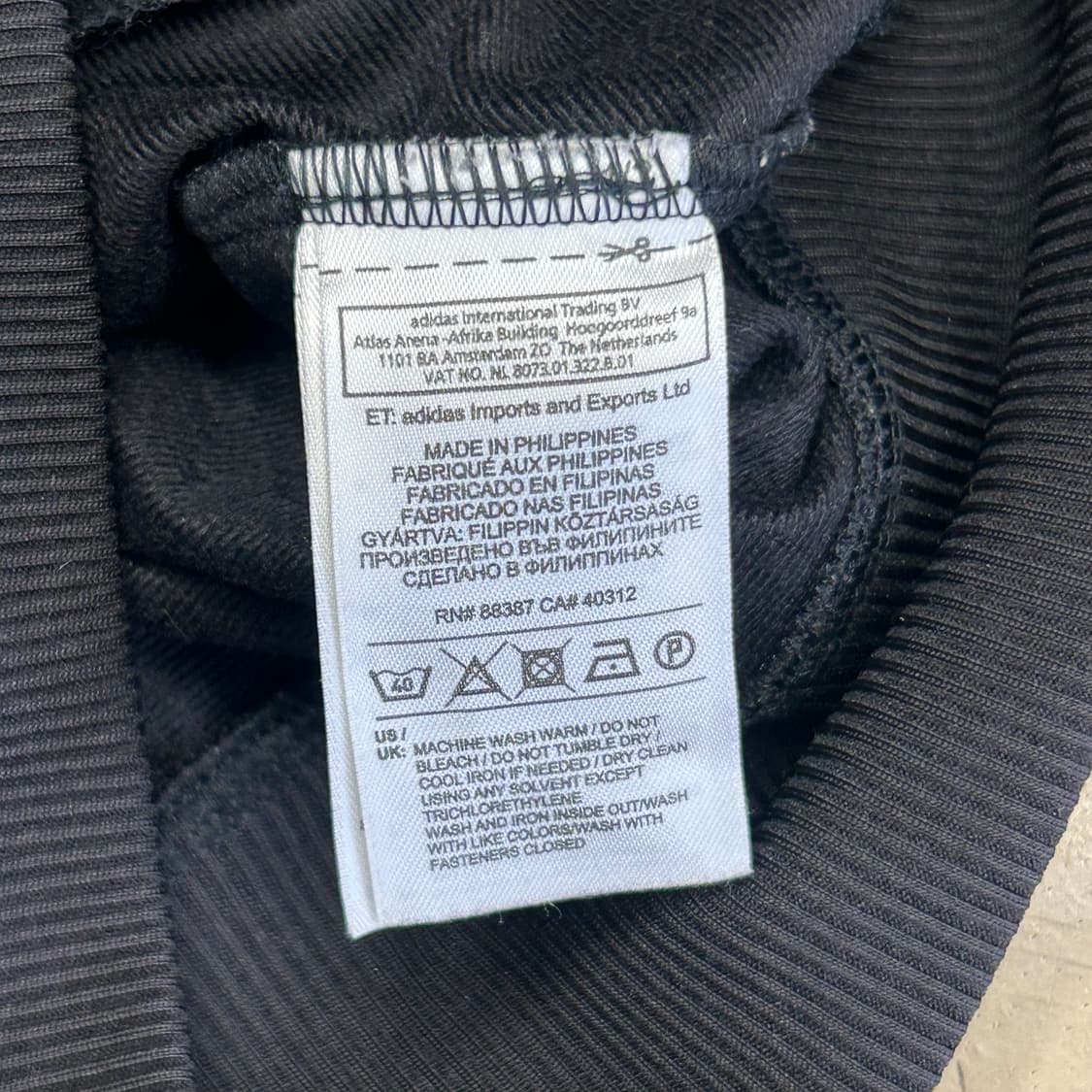 M 아디다스 파이어버드 블루라인 블랙 트랙탑 상품이미지5