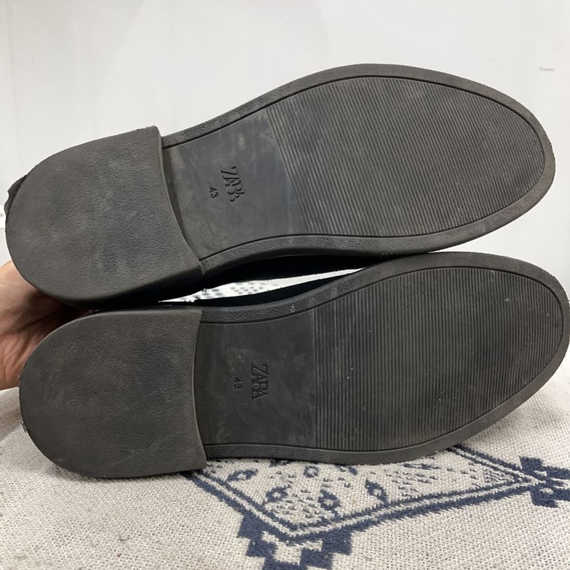 자라 ZARA 스웨이드 블랙 첼시부츠 275 X01015 상품이미지4