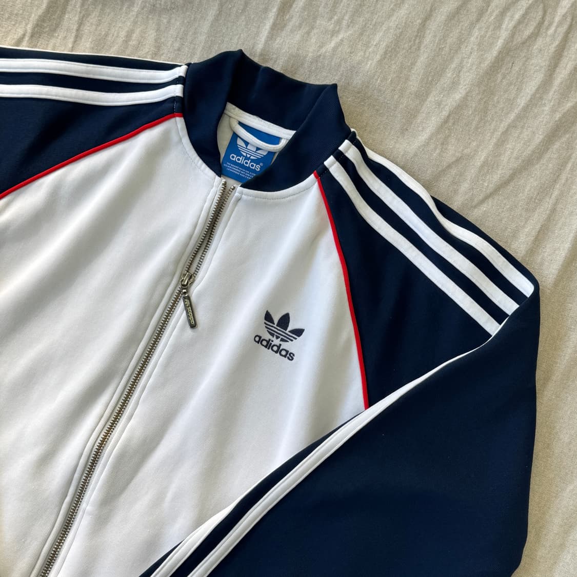 아디다스 화이트 네이비 슈퍼스타 트랙탑 져지 105 상품이미지2