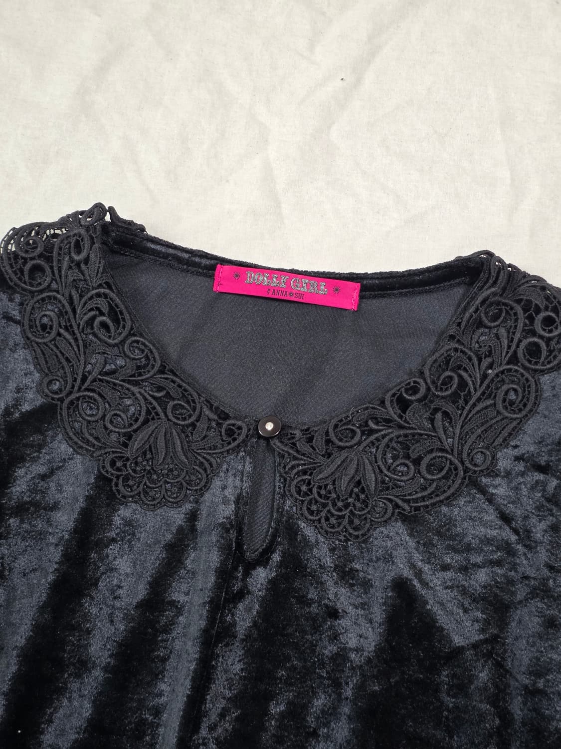 안나수이 돌리걸 일본빈티지 블랙 원피스 상품이미지3