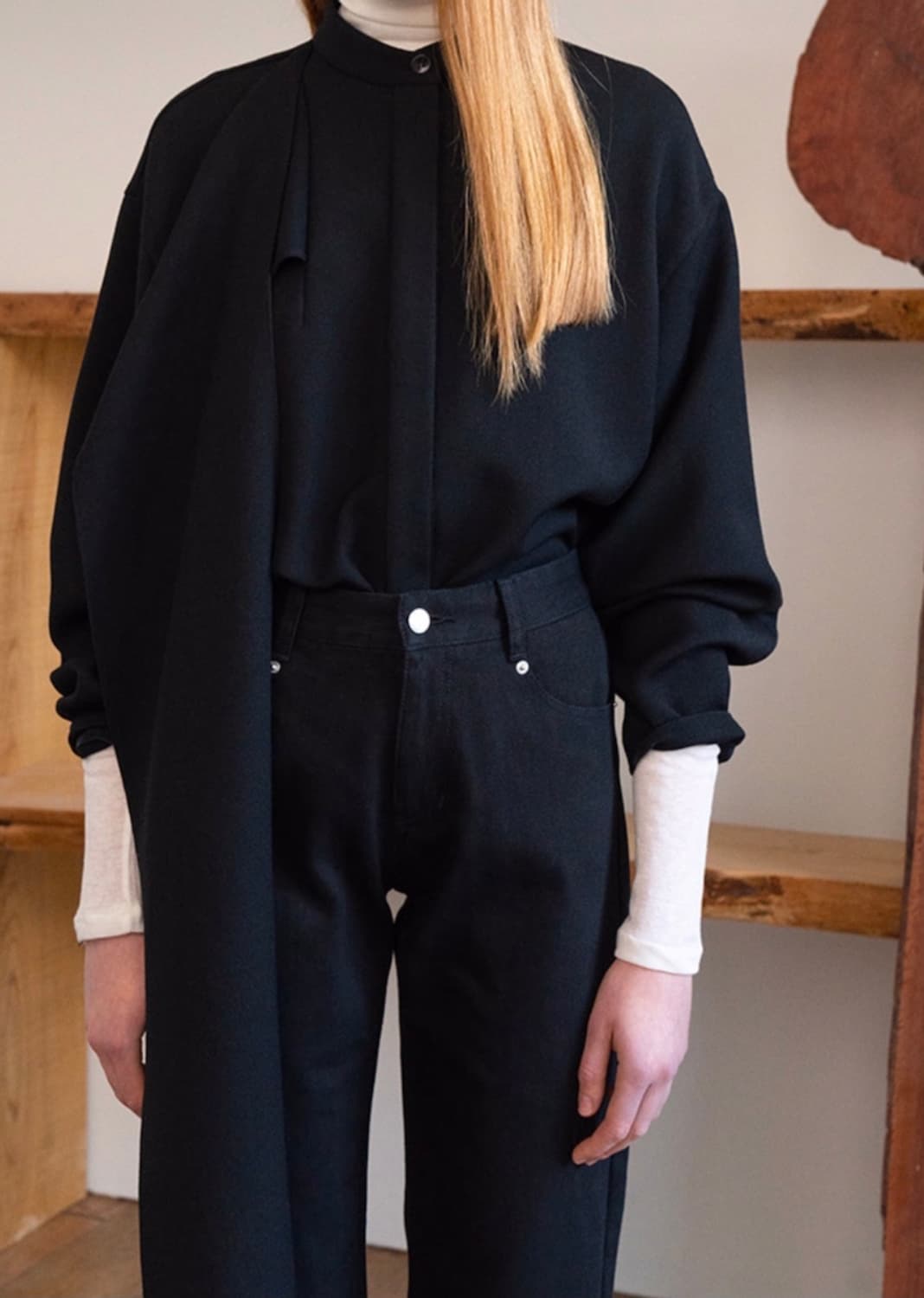 Le17septembre muffler wool shirt 상품이미지2