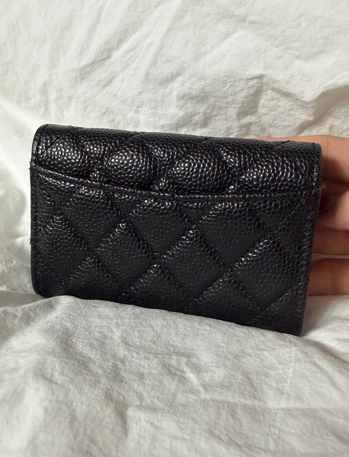 샤넬 캐비어 블랙 카드지갑 상품이미지2