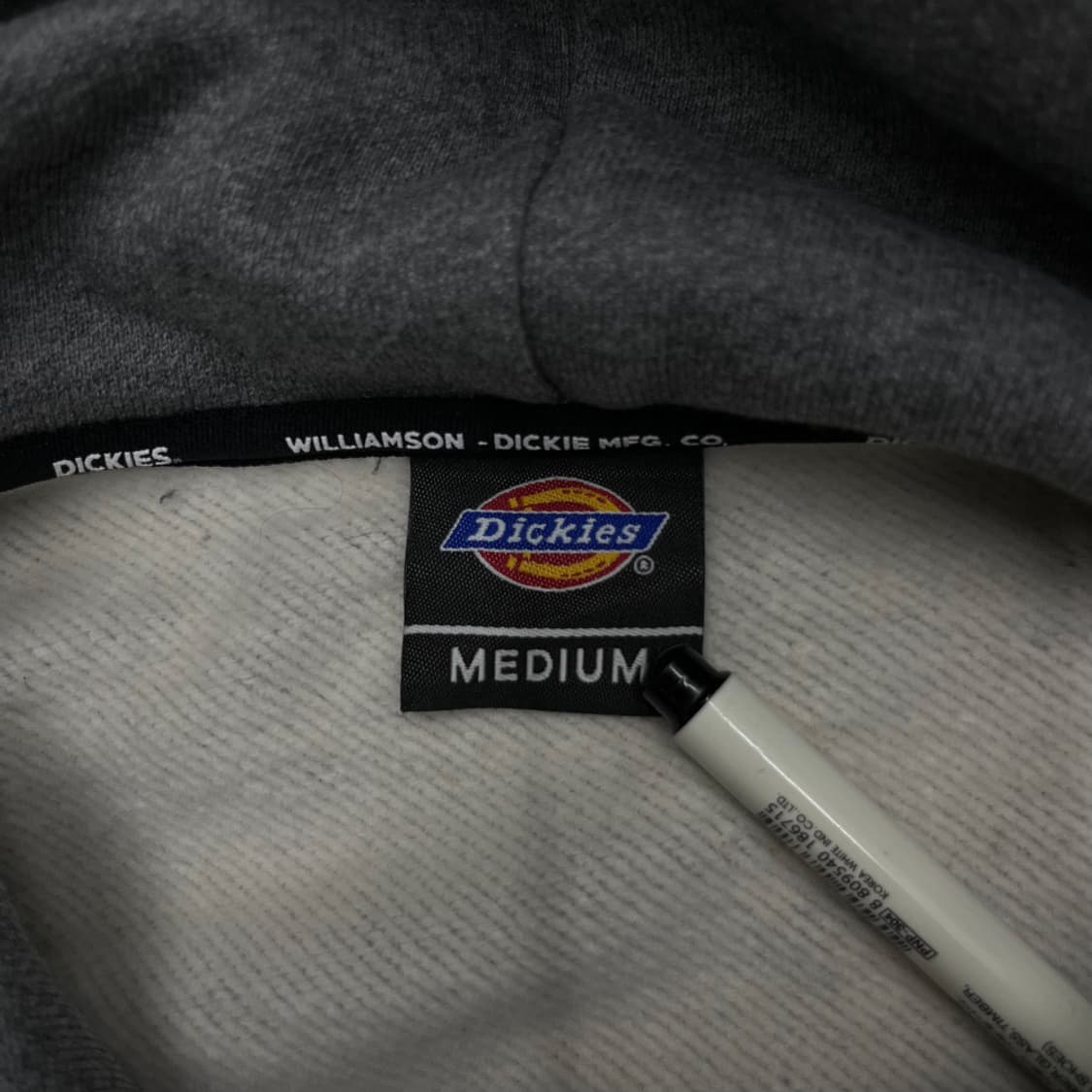 디키즈 된장라인 그레이 후드 M 상품이미지5