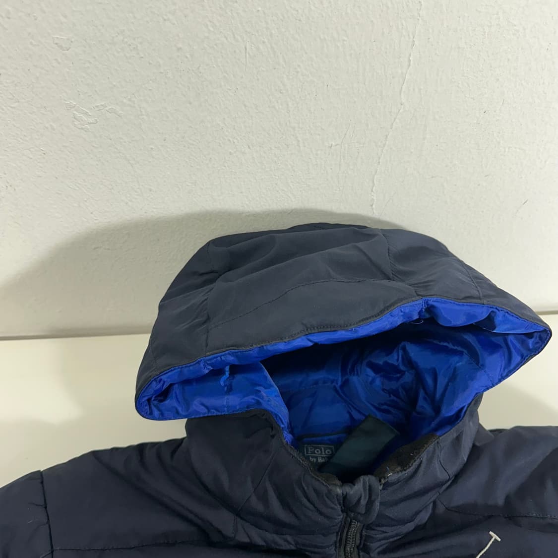 우먼L 폴로 랄프로렌 네이비 빅포니 덕다운 패딩 상품이미지3