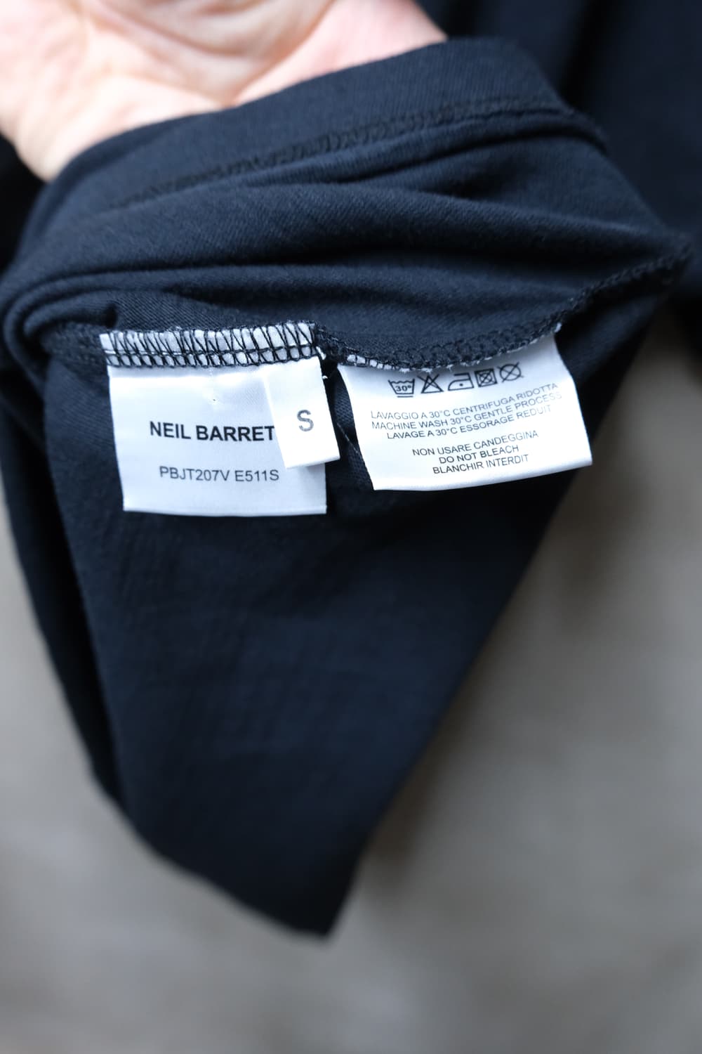 Neil barrett 더블넥 반팔티셔츠 s 상품이미지7