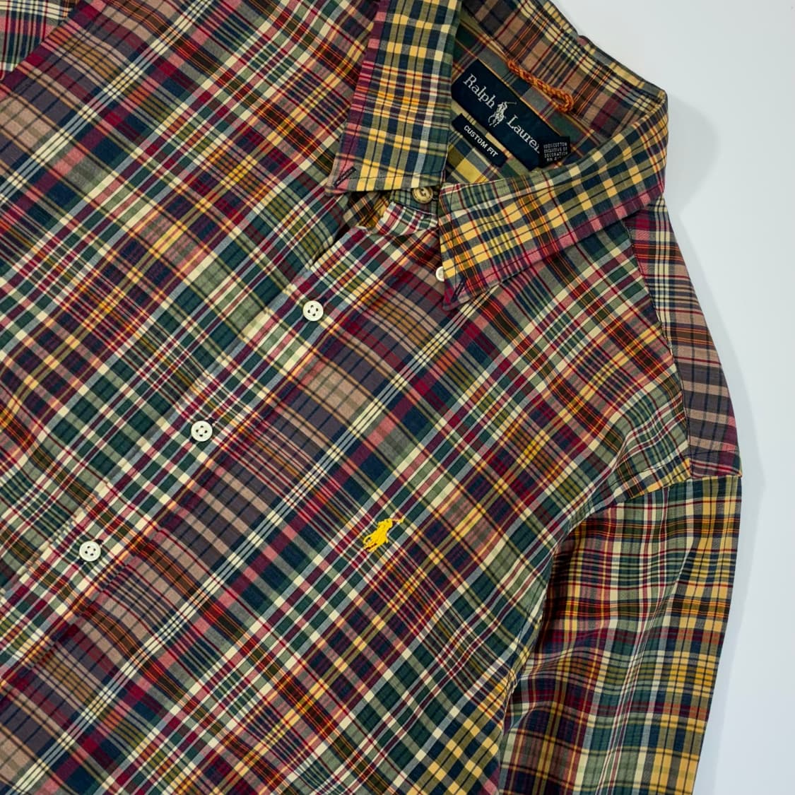 Polo  폴로 랄프로렌 자수 코튼 마드라스 체크 셔츠  상품이미지3