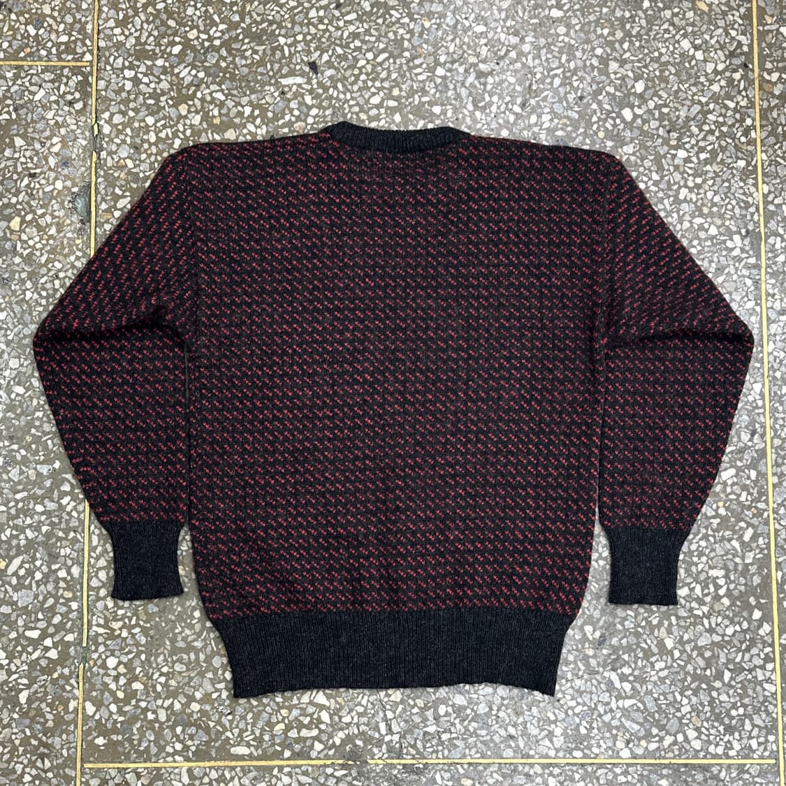 90s 울리치 버드아이 울 니트 스웨터 XL 상품이미지3