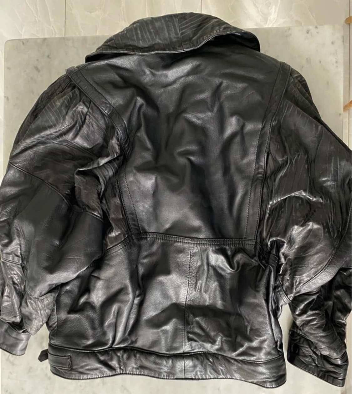 이탈리아 빈티지 리얼 레더 자켓 상품이미지2