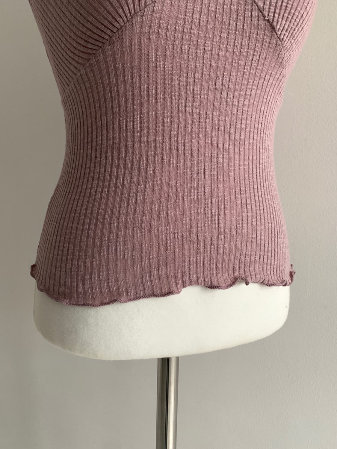 Lace V Neck Sleeveless Top 상품이미지4