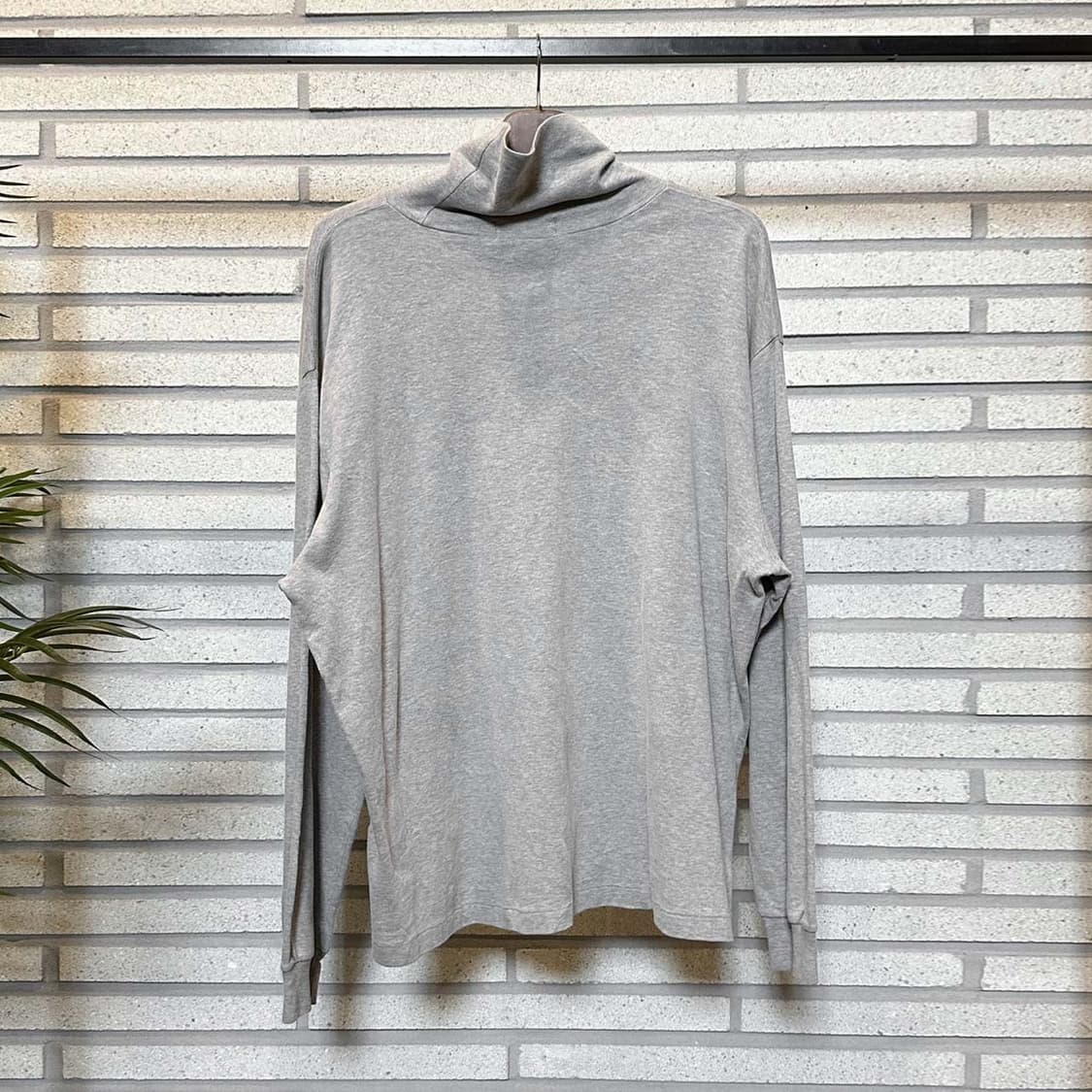 폴로 랄프로렌 목폴라 긴팔 티셔츠 터틀넥 포니 로고 디테일 그레이 상품이미지3