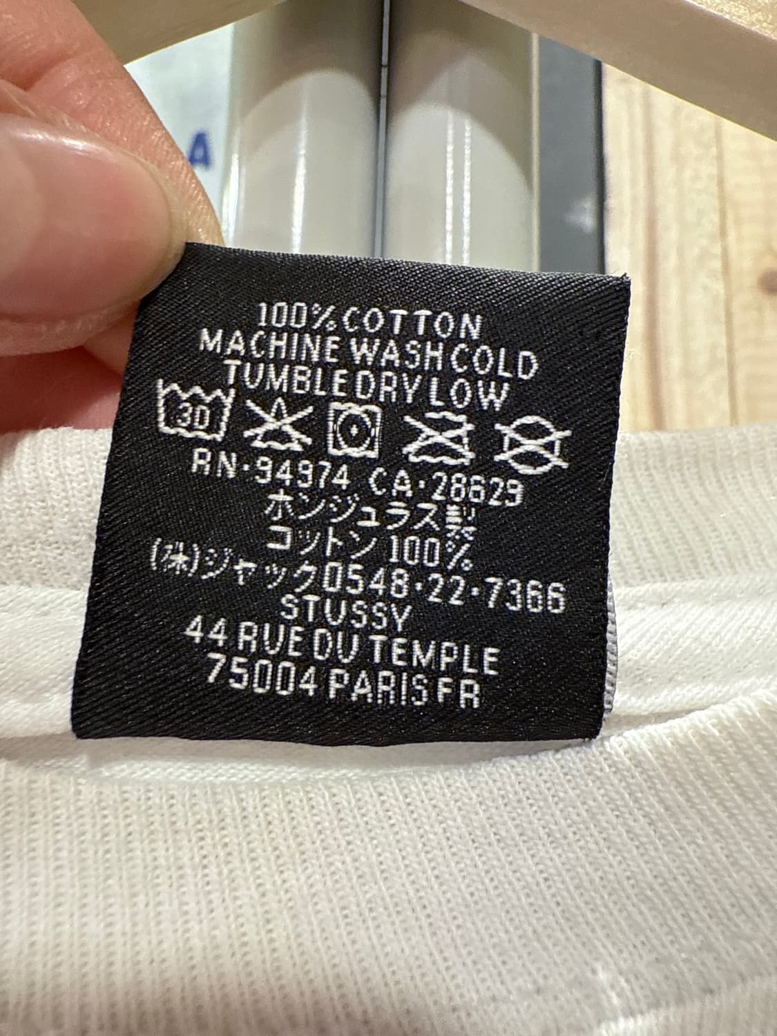 스투시 월드투어 화이트 반팔티 상품이미지3