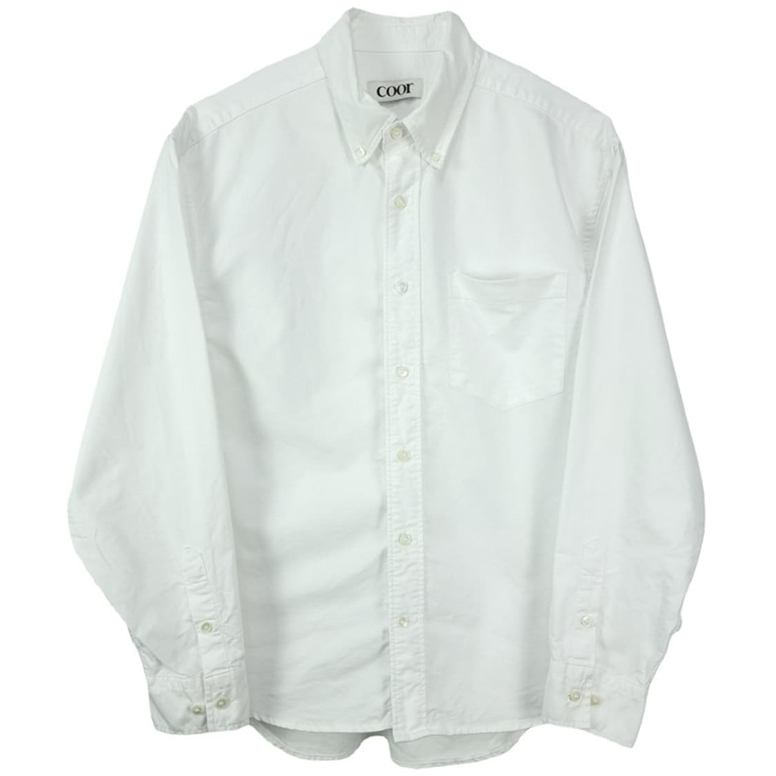 쿠어 루즈핏 화이트 옥스포드 셔츠 M19956 상품이미지2