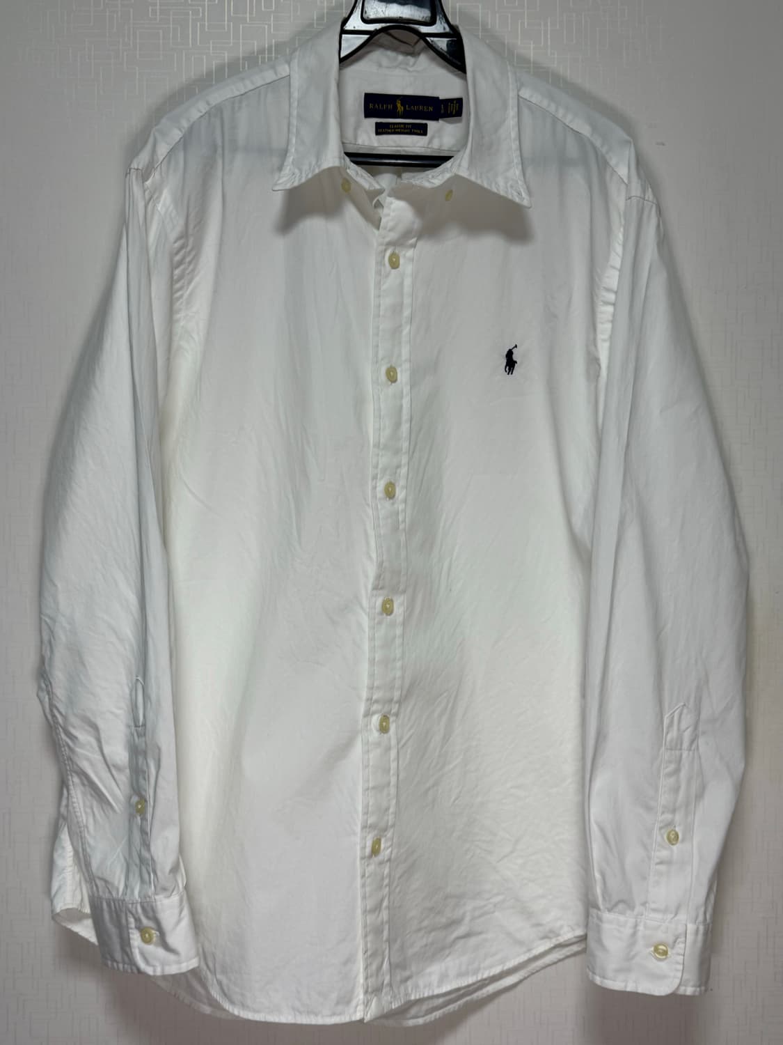 폴로 랄프 로렌 클래식 페더웨이트 트윌 화이트 셔츠 상품이미지1