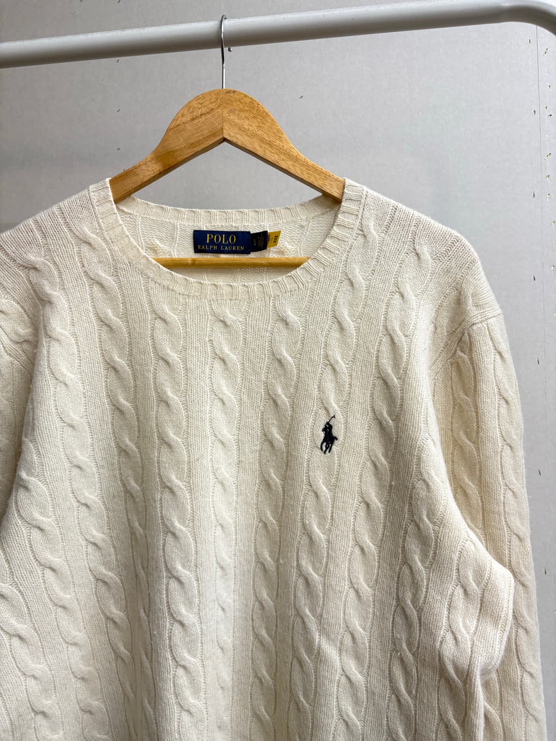 폴로 꽈배기 울 니트 상품이미지1