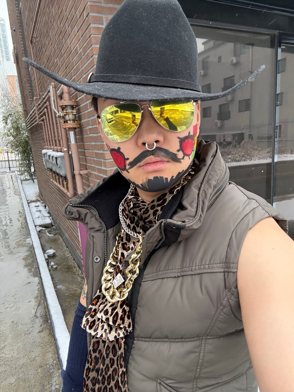 호피 목도리 스카프 상품이미지2